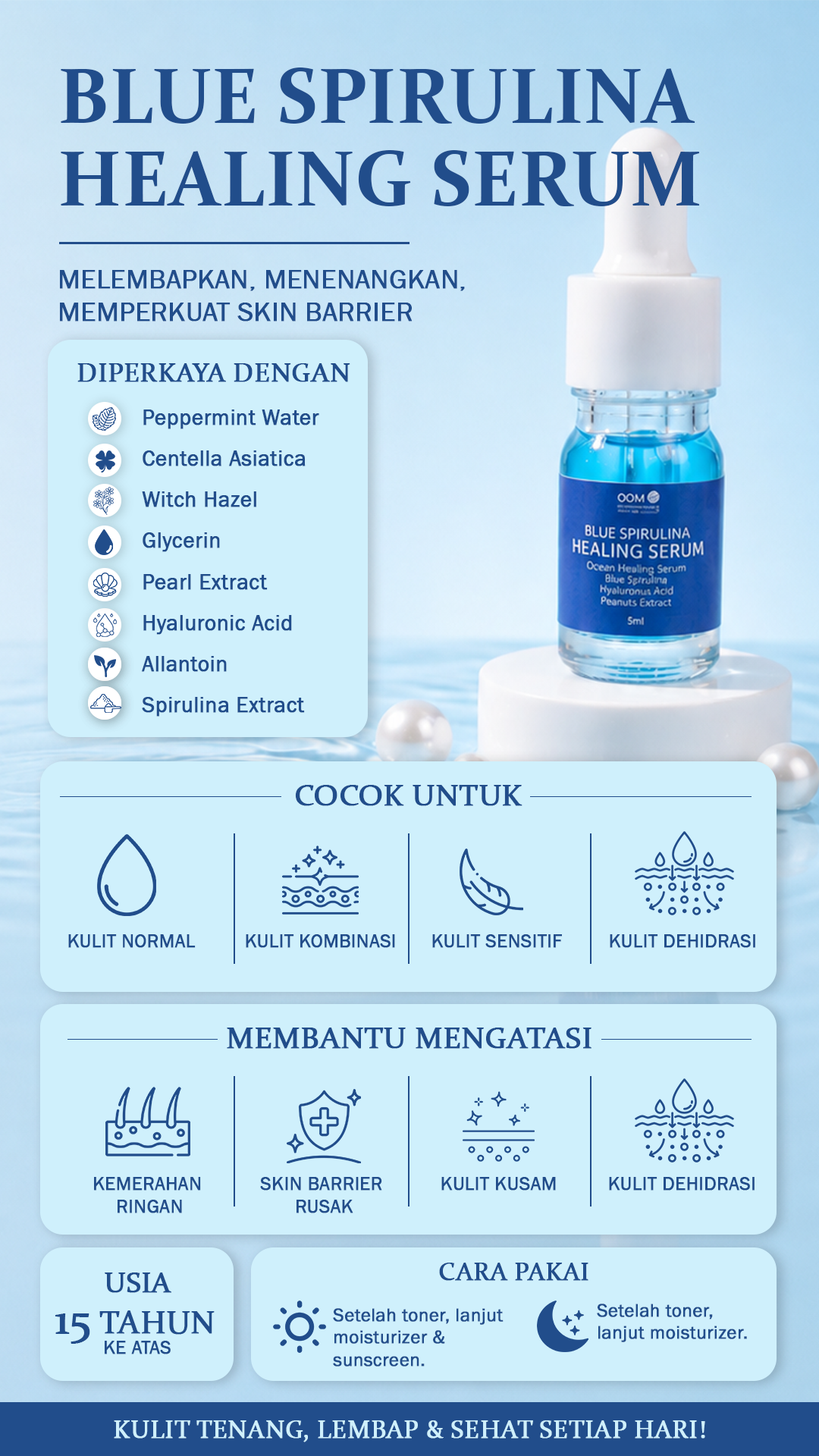 Blue Spirulina Serum