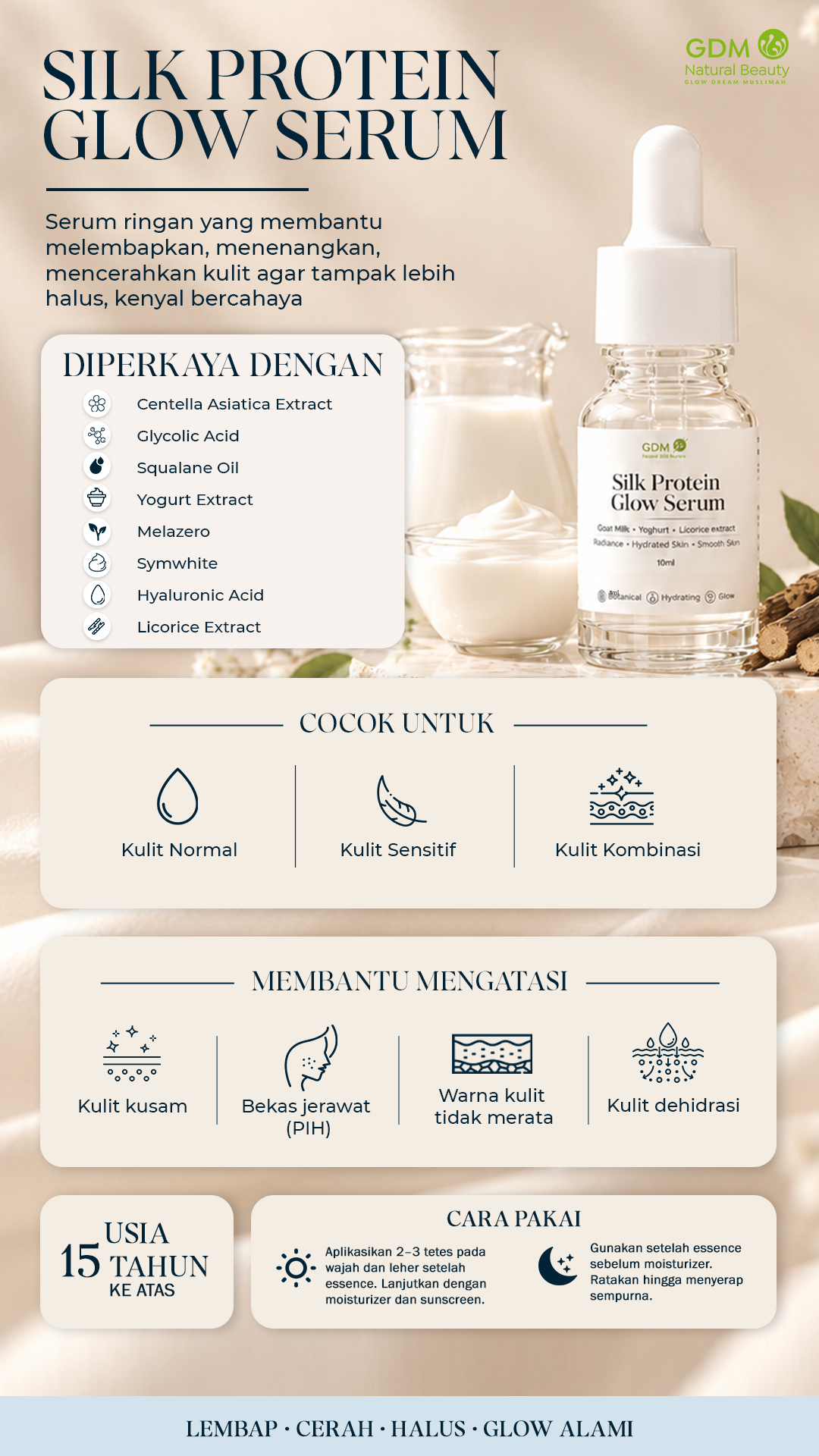 Silk Protein Glow Serum