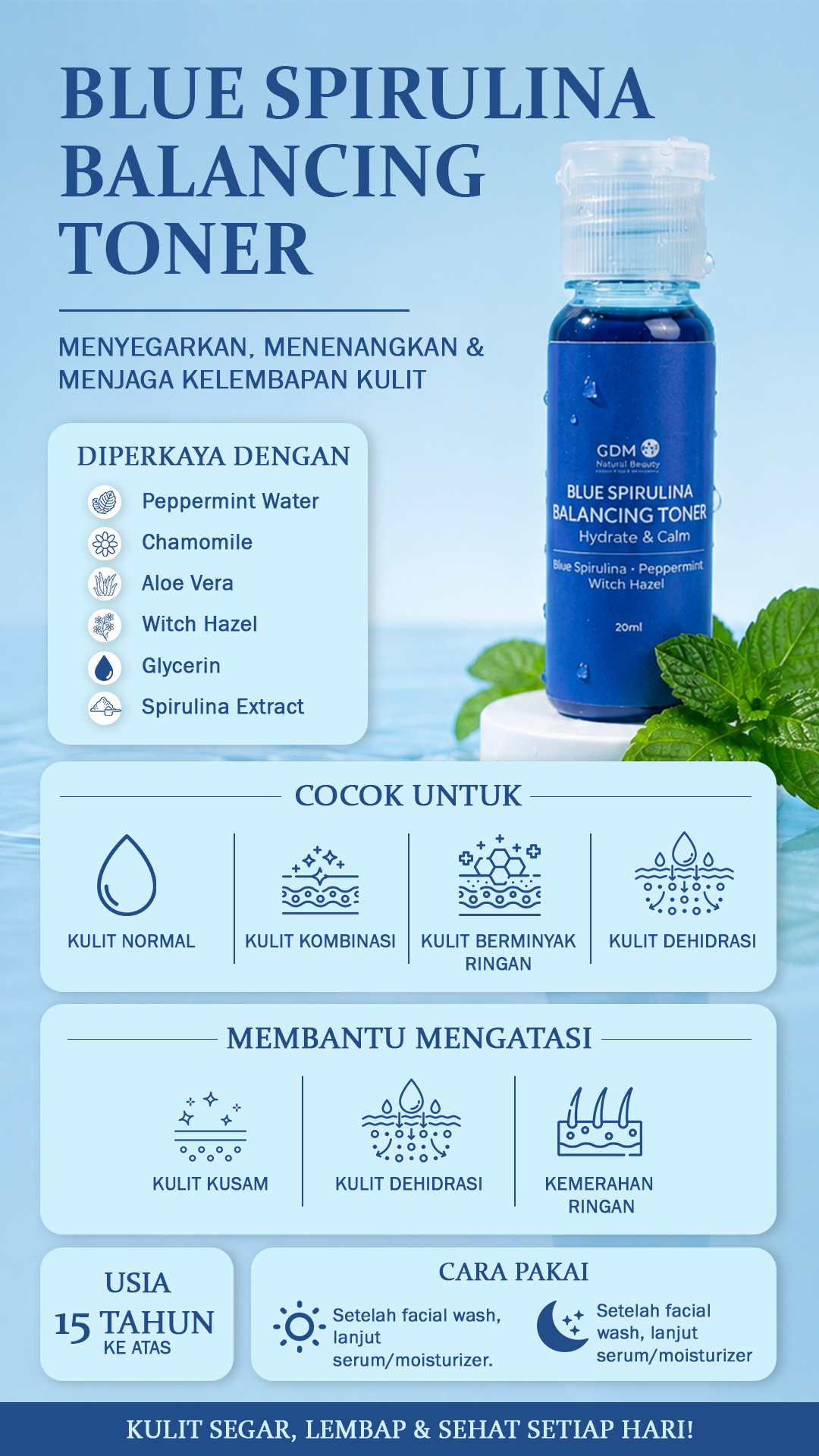 Blue Spirulina Balancing Toner